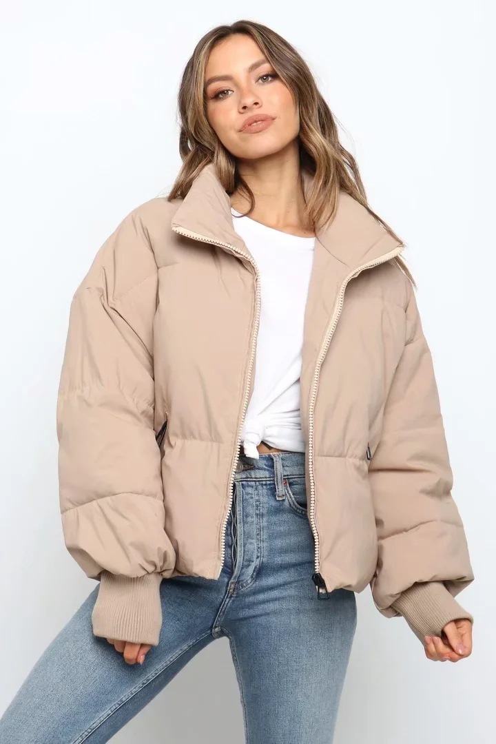 Long Sleeve Zip Puffer Jacket