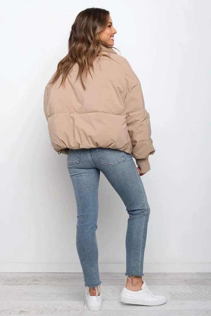 Long Sleeve Zip Puffer Jacket
