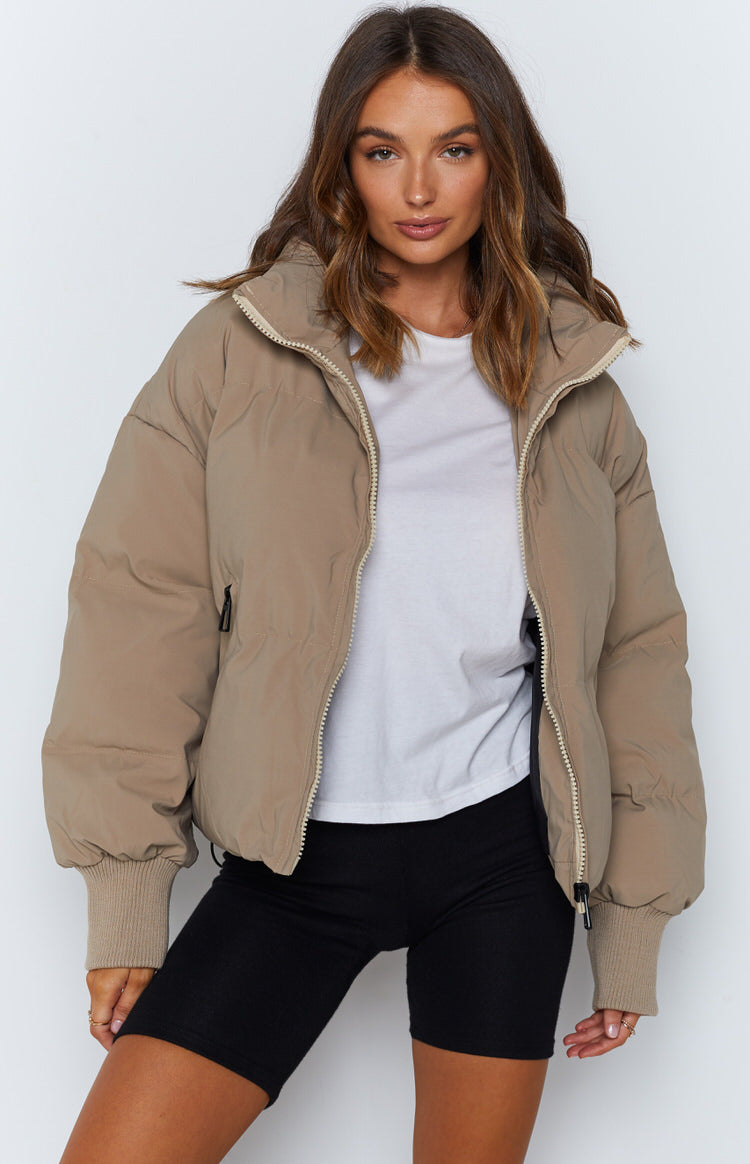 Long Sleeve Zip Puffer Jacket