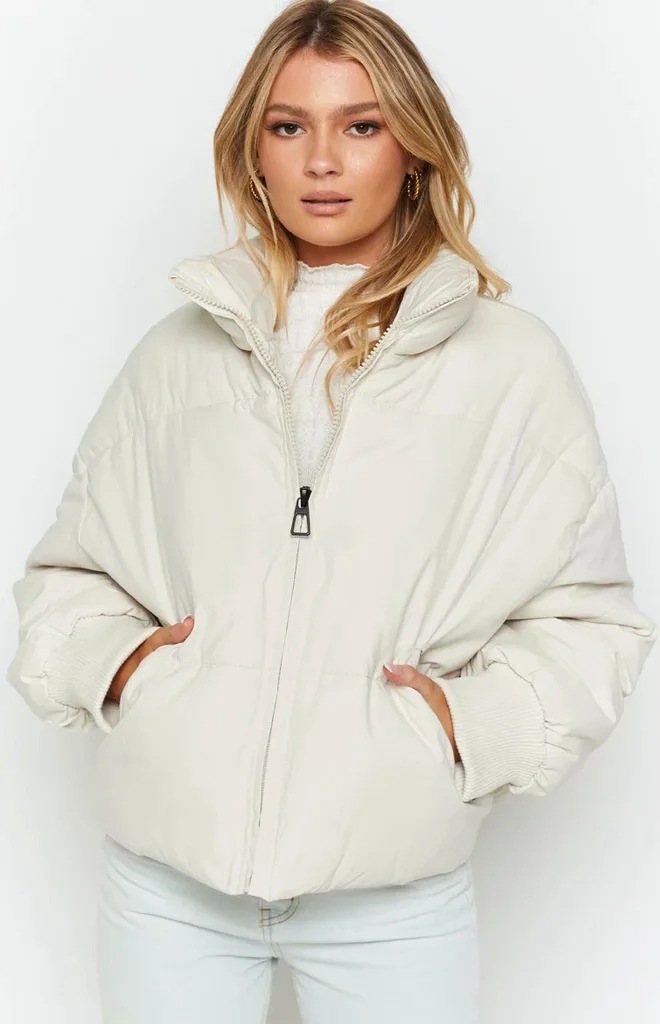 Long Sleeve Zip Puffer Jacket