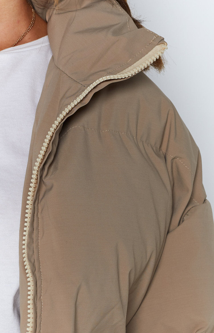 Long Sleeve Zip Puffer Jacket