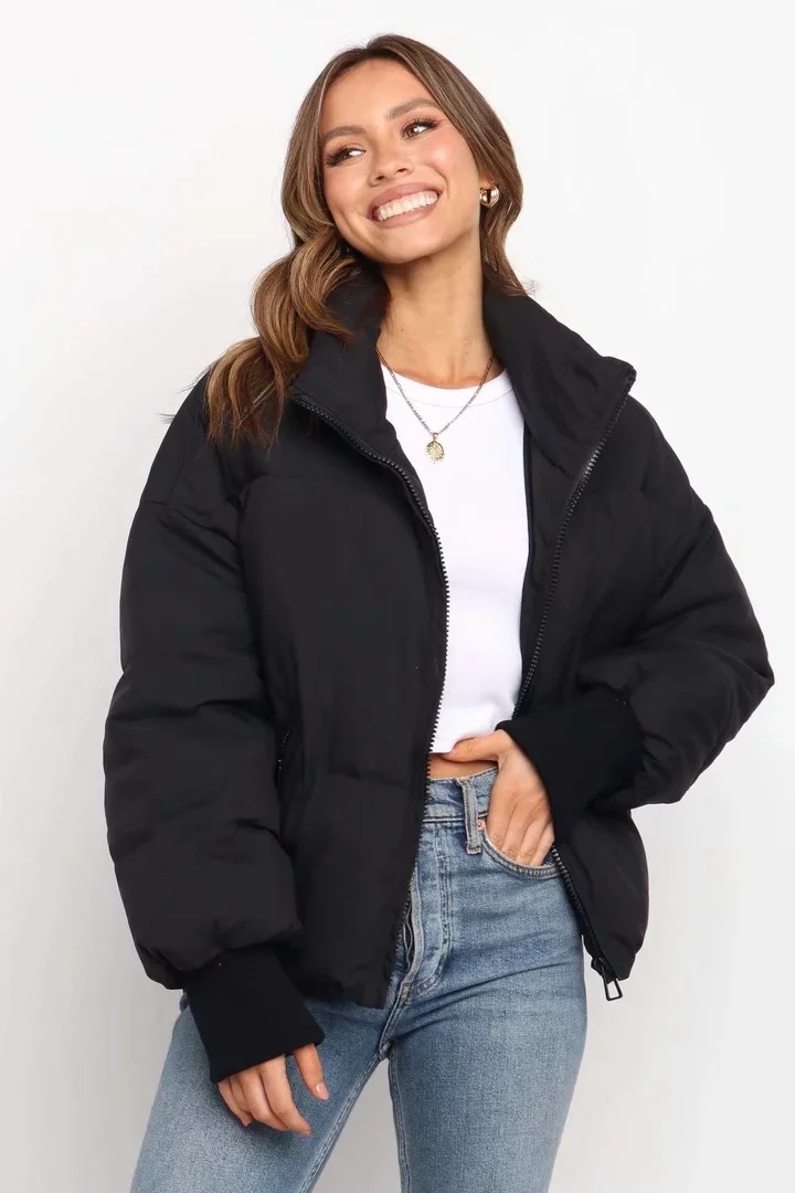 Long Sleeve Zip Puffer Jacket