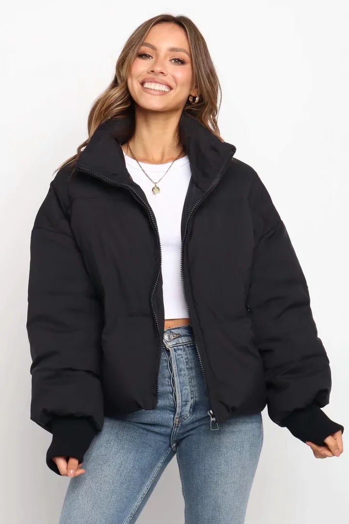 Long Sleeve Zip Puffer Jacket