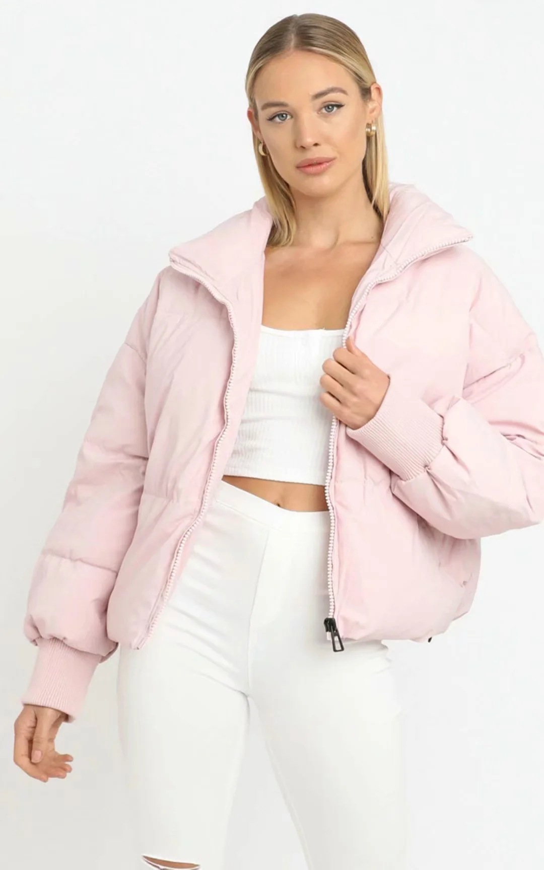 Long Sleeve Zip Puffer Jacket