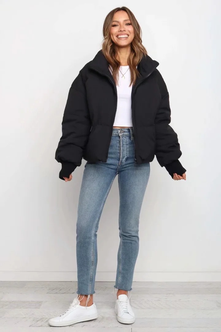 Long Sleeve Zip Puffer Jacket