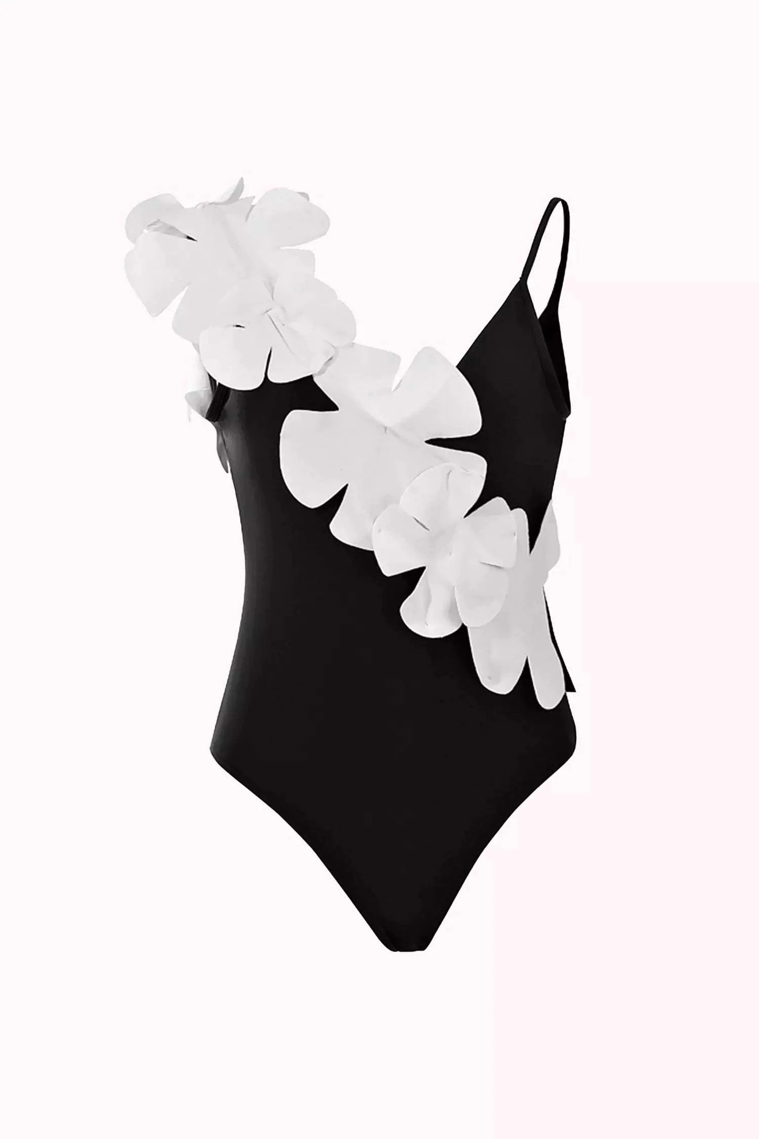Backless One Piece Swimsuit In Black