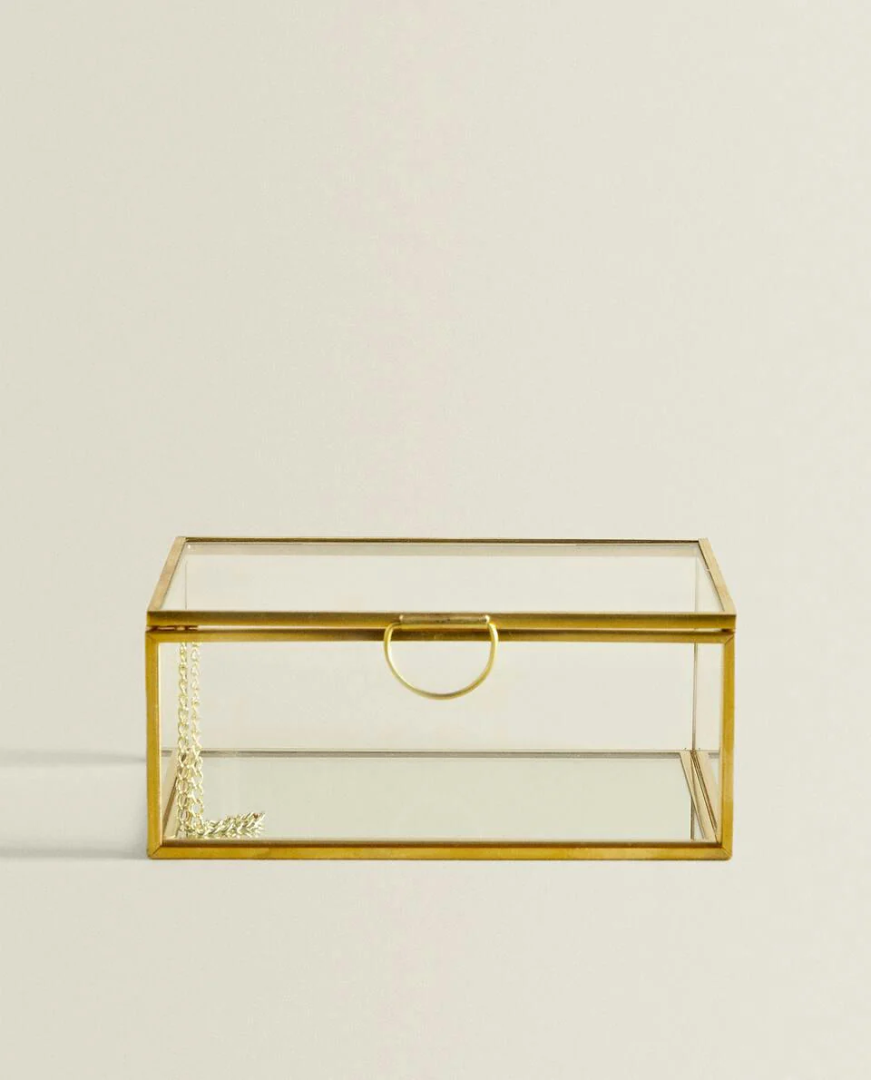 CAJA METAL Y CRISTAL TIMING