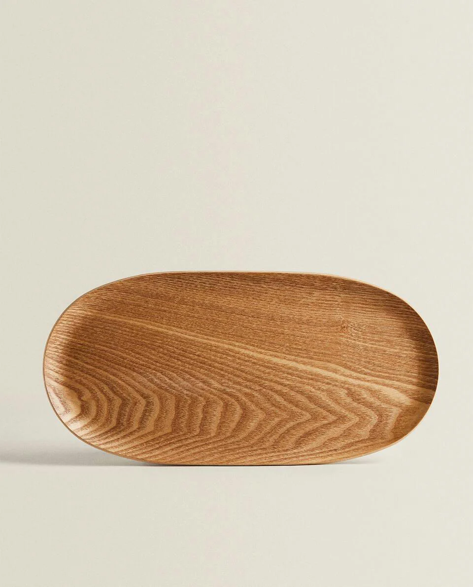 OVAL WOODEN TRAY