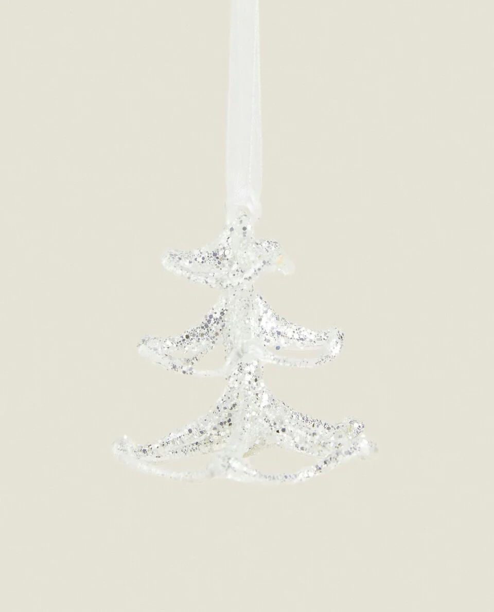 GLASS CHRISTMAS TREE DECORATION
