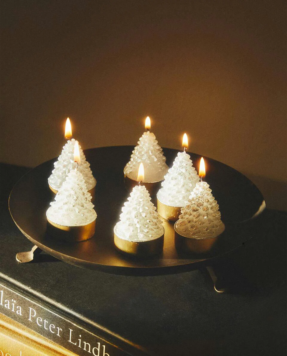 PACK OF CHRISTMAS TREE CANDLES (PACK OF 6)