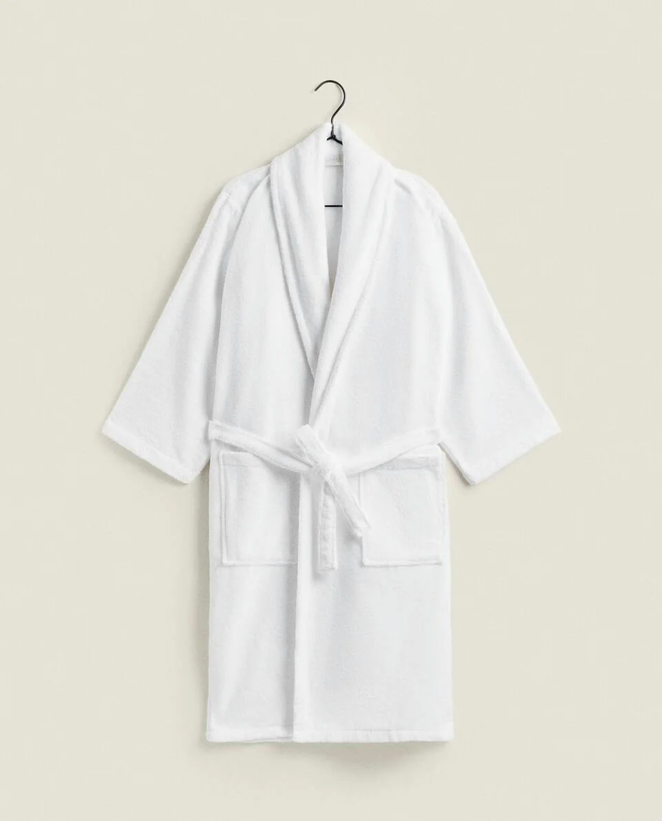 EXTRA SOFT BATHROBE WITH SHAWL COLLAR