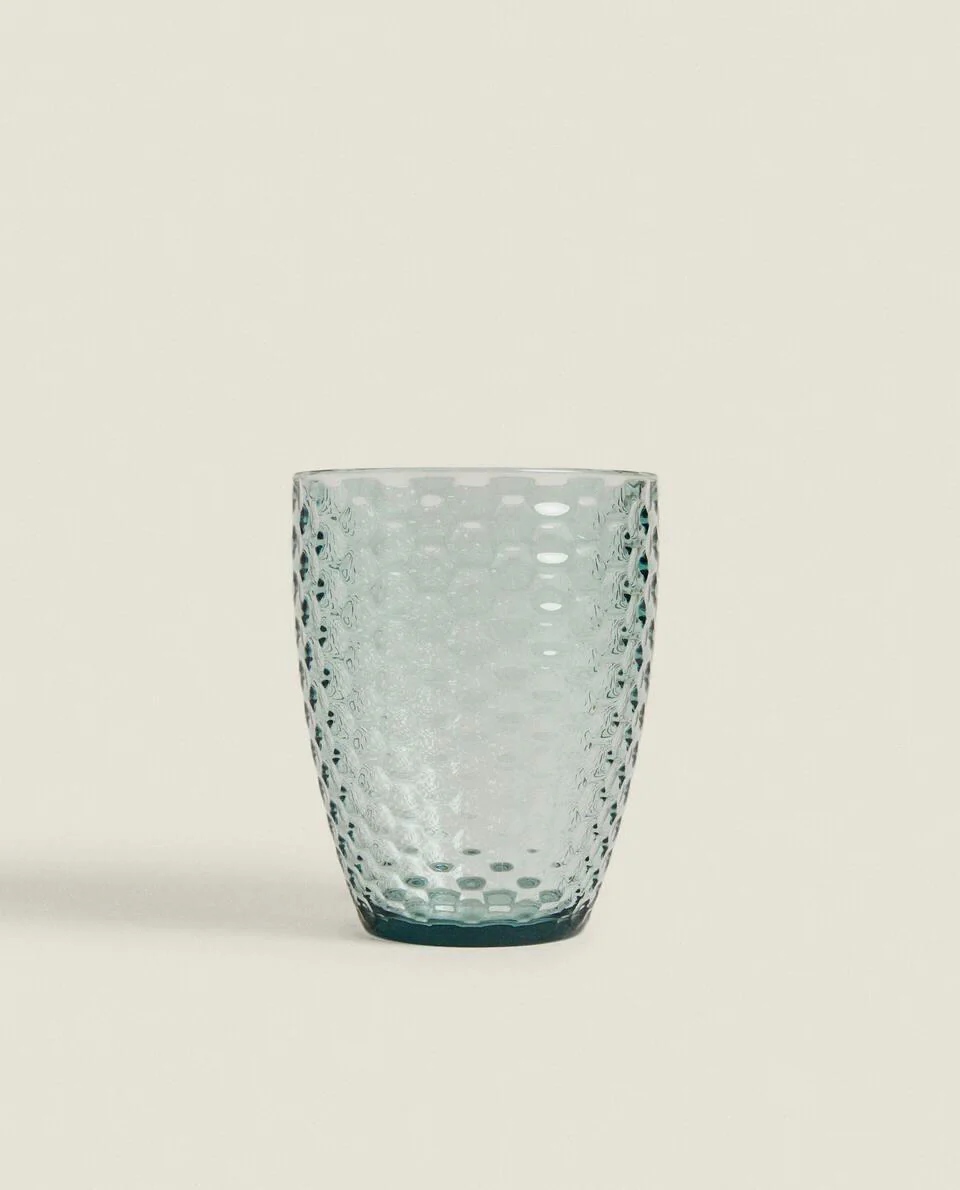 RAISED HONEYCOMB DESIGN TUMBLER