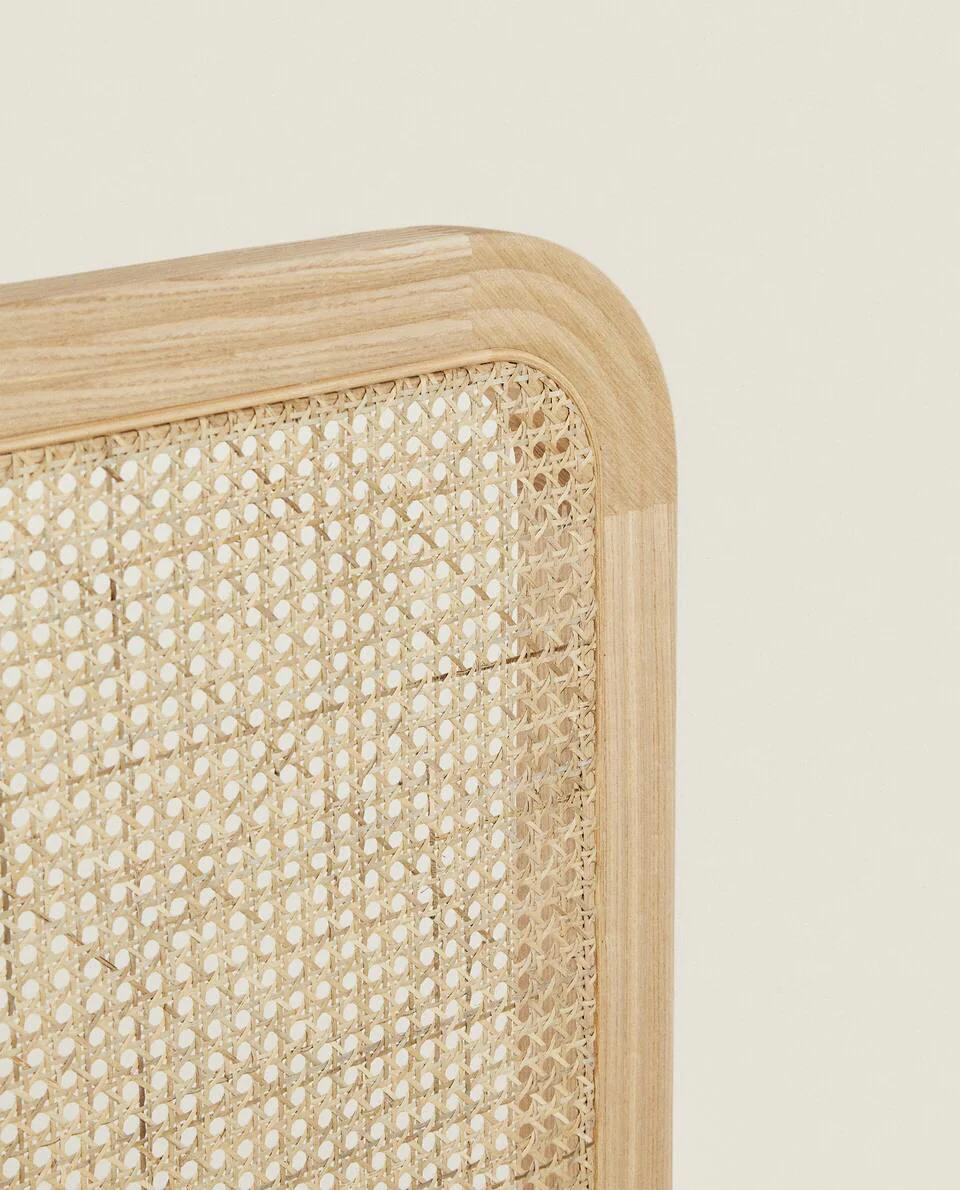 ASH AND RATTAN HEADBOARD
