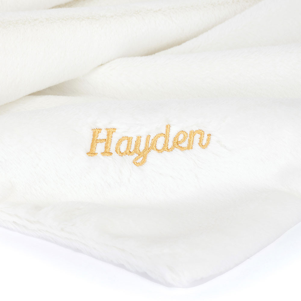 Personalised Bashful Luxe Bunny Luna Blankie