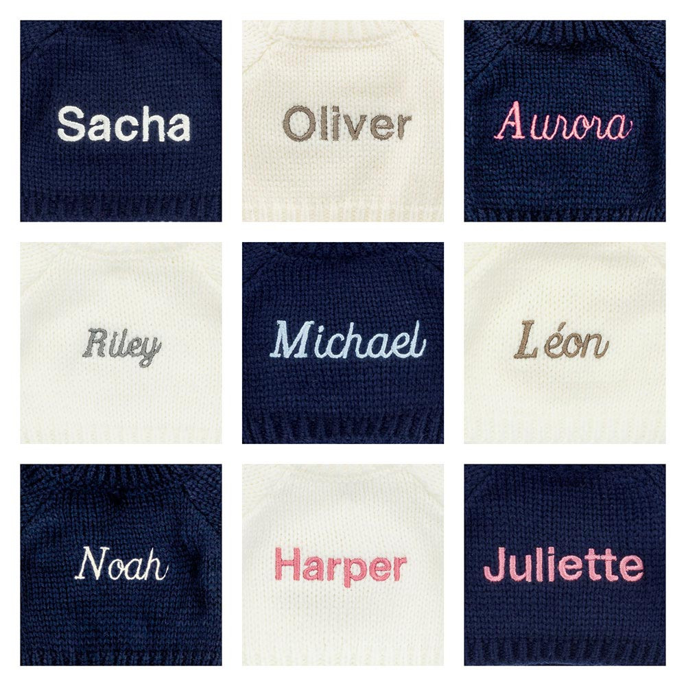 Bashful Squirrel With Personalised Navy Jumper