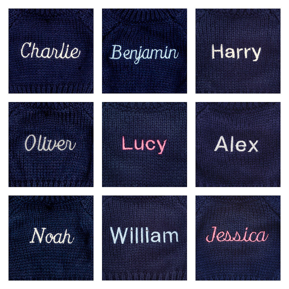 Bartholomew Bear With Personalised Navy Jumper