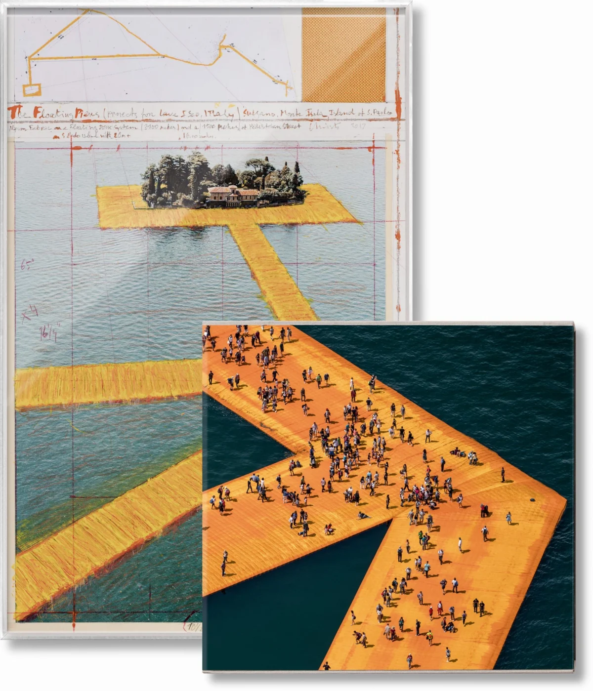Christo and Jeanne-Claude. The Floating Piers. Art Edition No. 41–60 (Collage)