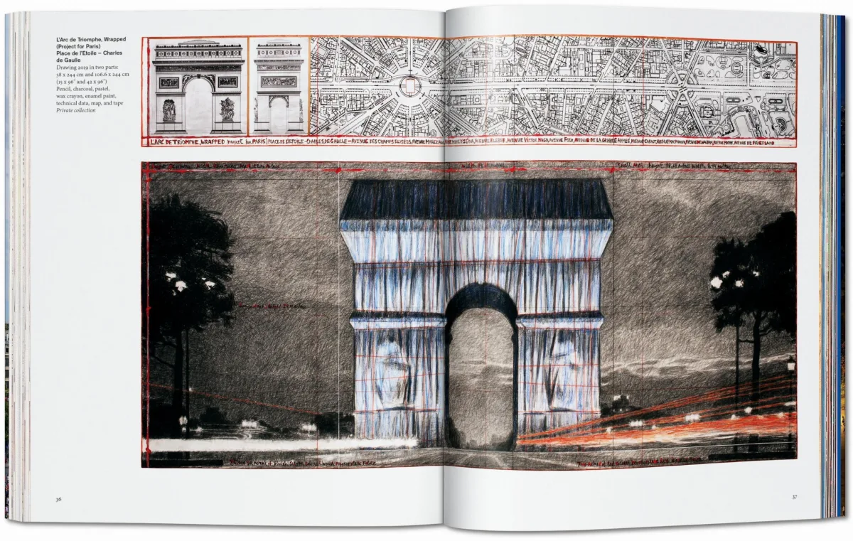 Christo and Jeanne-Claude. L’Arc de Triomphe, Wrapped