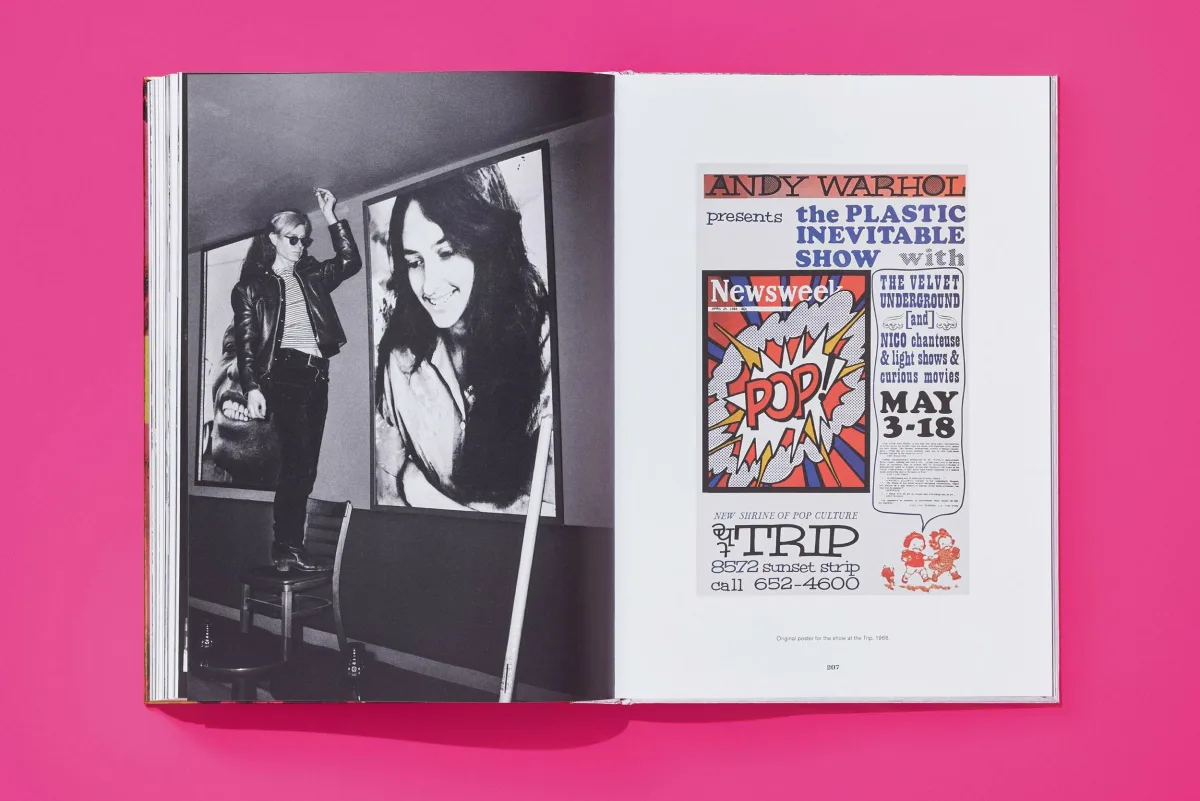 Steve Schapiro. Andy Warhol and Friends. Art Edition No. 51–100 ‘Andy Warhol with Cow silkscreen on wallpaper, New York, 1965’