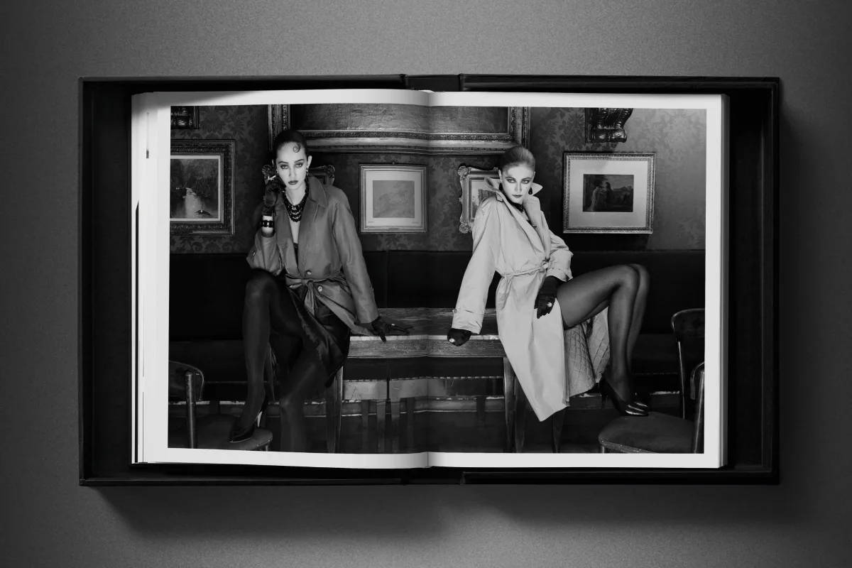 David Bailey. Eighties. Art Edition No. 101–200, ‘Jerry Hall and Jacques Henri Lartigue’, 1983