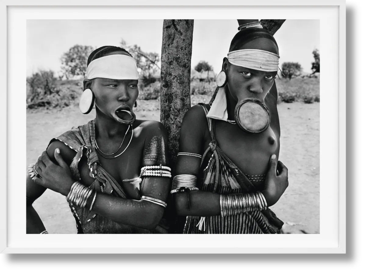 Sebastião Salgado. Genesis. Art Edition No. 1–100 ‘Two Mursi Women, Omo Valley, Ethiopia’