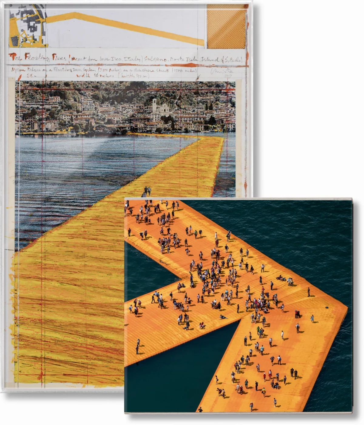 Christo and Jeanne-Claude. The Floating Piers. Art Edition No. 21–40 (Collage)