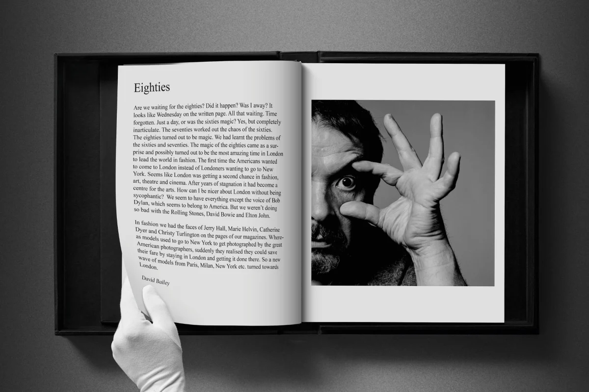 David Bailey. Eighties. Art Edition No. 101–200, ‘Jerry Hall and Jacques Henri Lartigue’, 1983