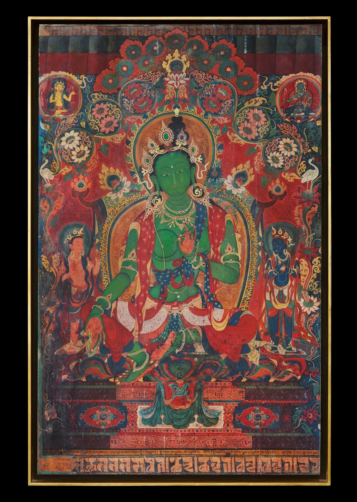 Thomas Laird. Murals of Tibet. Art Edition No. 41–80 ‘Green Tara, Gyantse Kumbum (ca. 1420)’