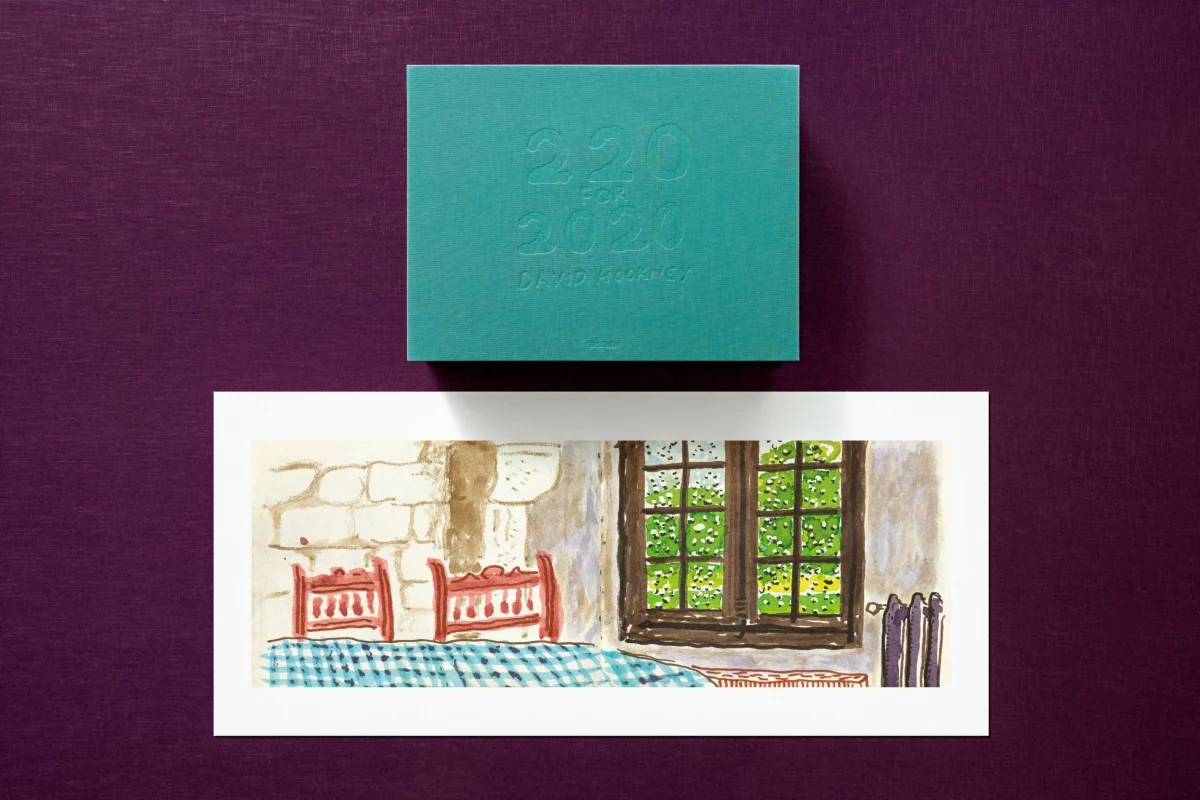 David Hockney. 220 for 2020. Art Edition No. 201–300 ‘Two Chairs and Rain on Window’