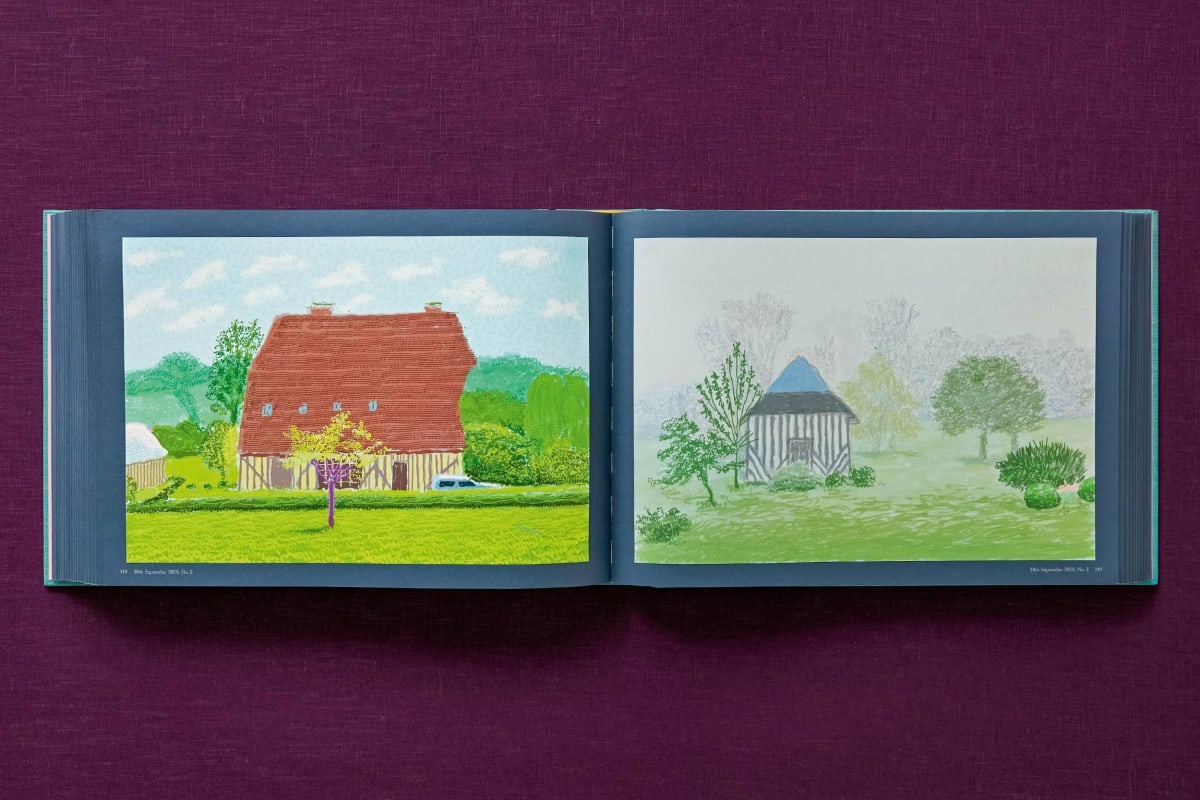 David Hockney. 220 for 2020. Art Edition No. 301–400 ‘My Second Drawing of Beuvron-en-Auge’