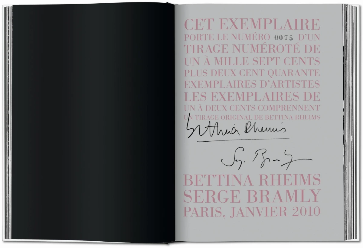Bettina Rheims/Serge Bramly. Rose, c’est Paris. Art Edition No. 1–100 ‘Rose’
