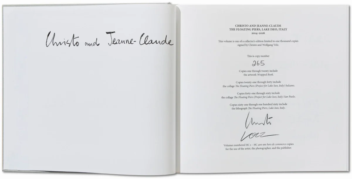 Christo and Jeanne-Claude. The Floating Piers. Art Edition No. 21–40 (Collage)