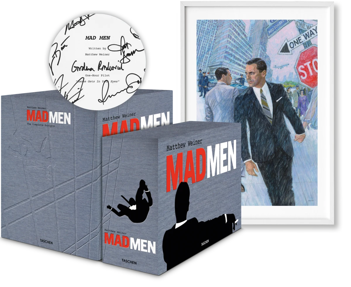 Matthew Weiner. Mad Men, Art Edition No. 501–512 (Signed Pilot Script Edition)
