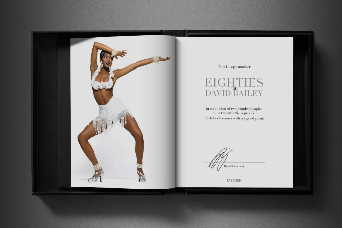 David Bailey. Eighties. Art Edition No. 101–200, ‘Jerry Hall and Jacques Henri Lartigue’, 1983