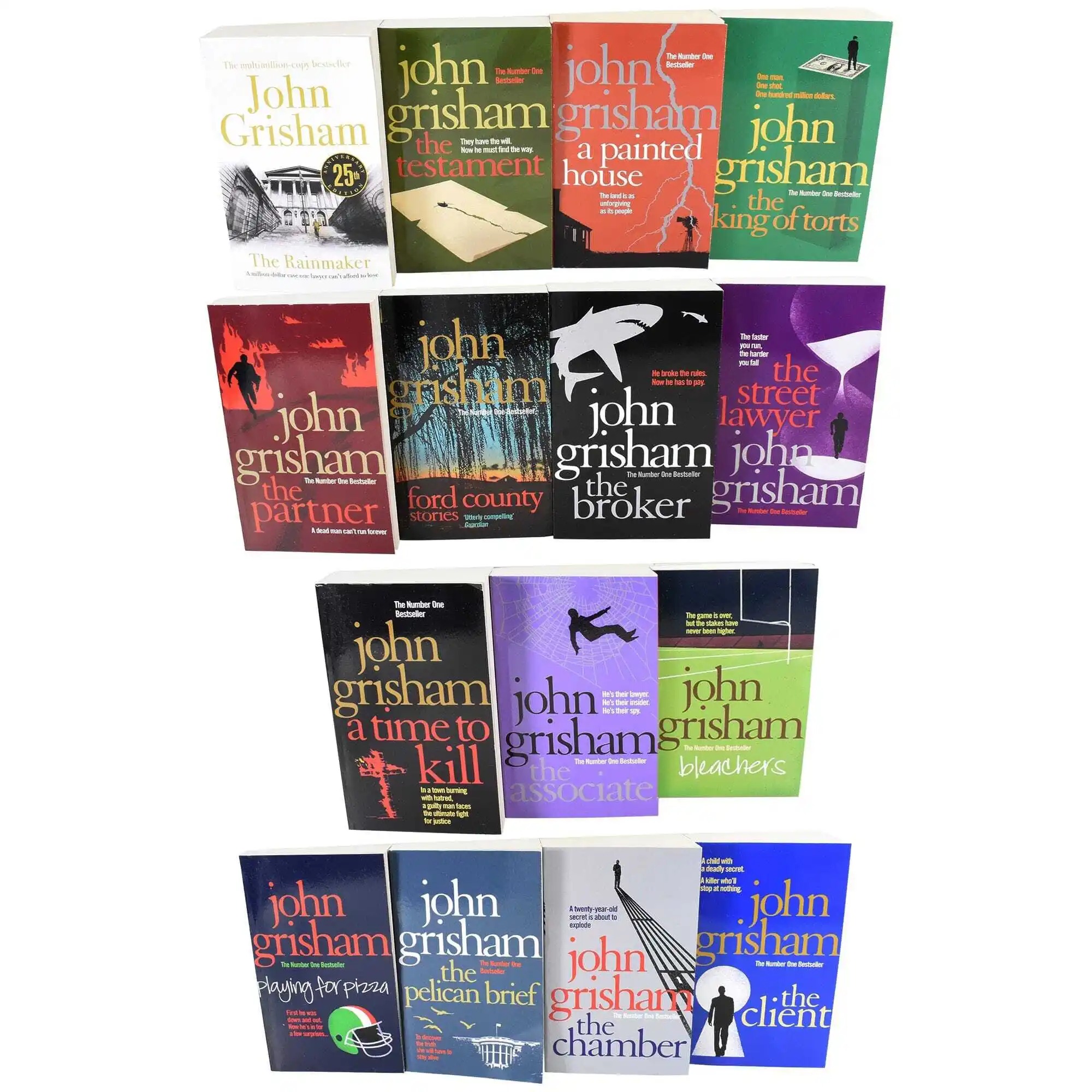 John Grisham Collection 15 Books Set - Fiction - Paperback