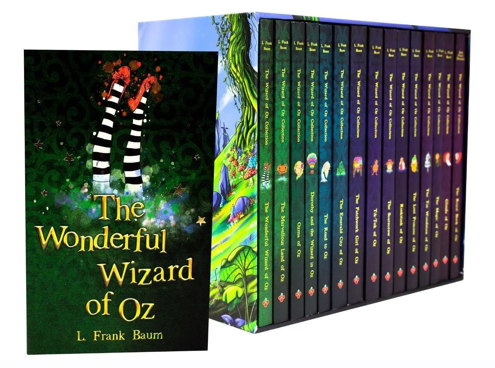 The Wizard of Oz Collection by L. Frank Baum 15 Books Box Set - Ages 9-14 - Paperback