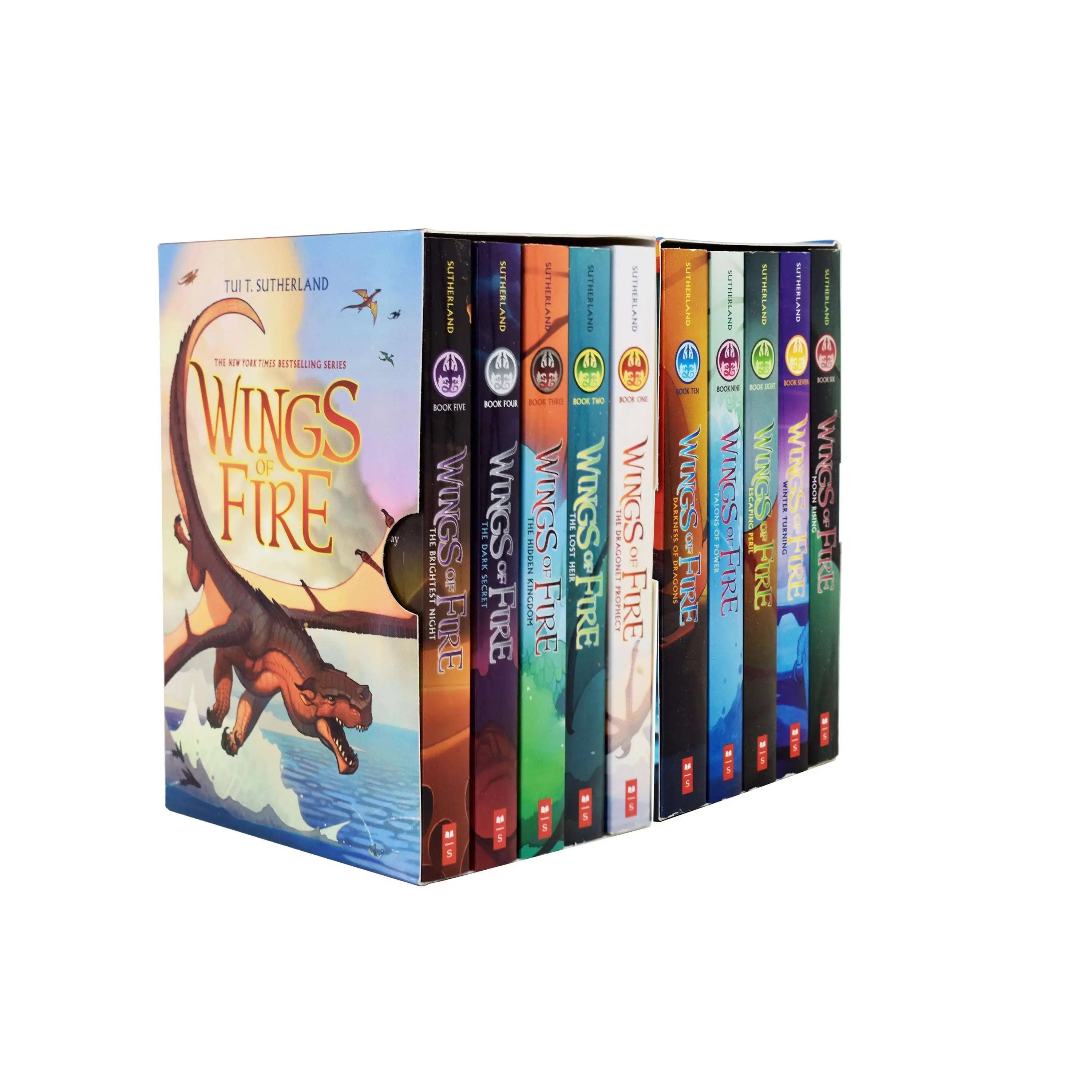 Wings of Fire Series 1-10 Books Collection Set By Tui T. Sutherland - Ages 9-14 - Paperback