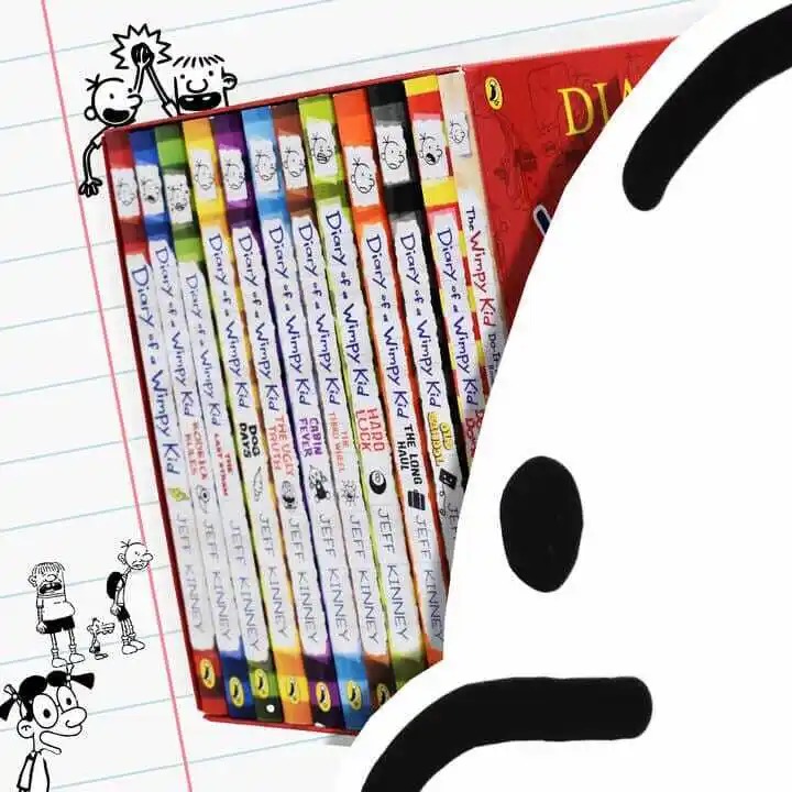 Diary of a Wimpy Kid Box of Books by Jeff Kinney 12 Book Collection Set - Ages 7-12 - Paperback