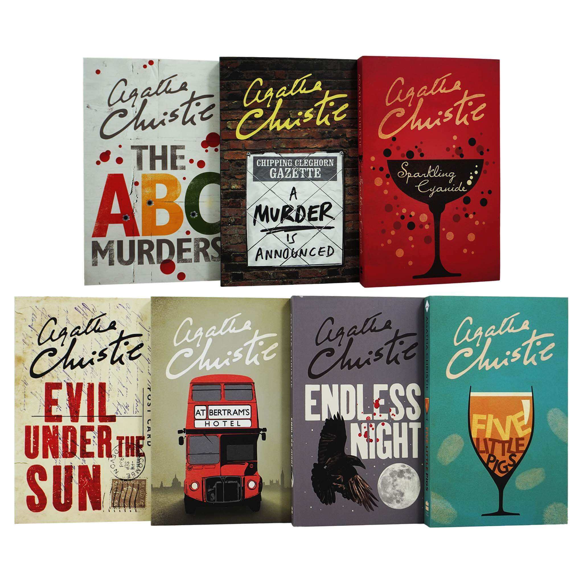 Seven Deadly Sins 7 Books Box Set Collection by Agatha Christie - Adult - Paperback