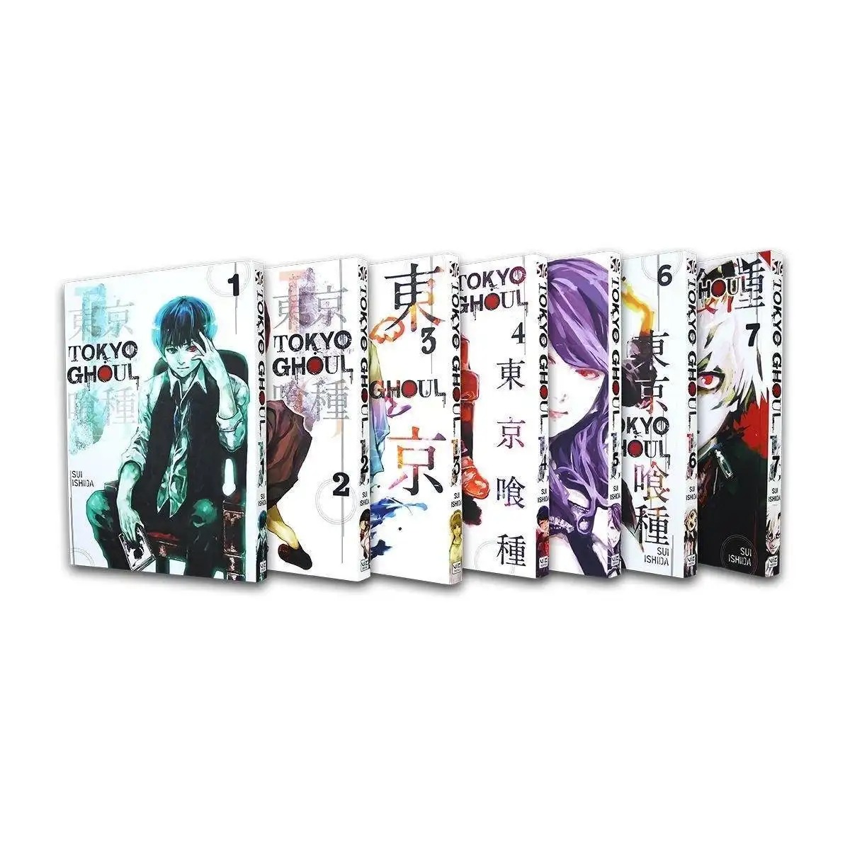 Tokyo Ghoul - Books 1-7 collection - Manga - Paperback - Sui Ishida