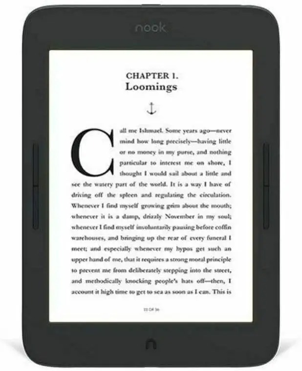 Barnes & Noble NOOK GlowLight Plus eReader - 7.8-inch - 8GB BNRV700 Waterproof