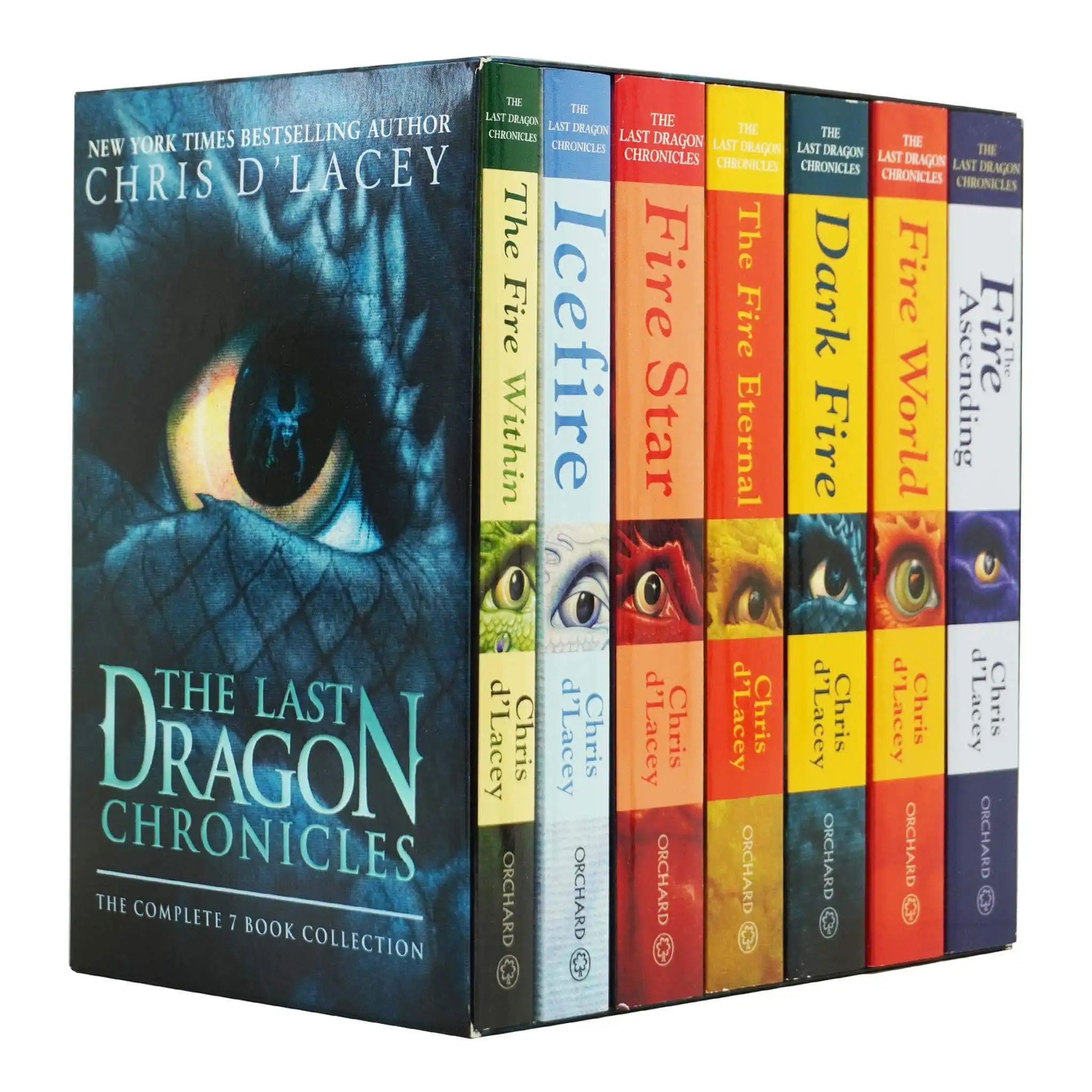 The Last Dragon Chronicles: The Complete Collection by Chris d'Lacey 7 Book Box Set - Ages 6-12 - Paperback