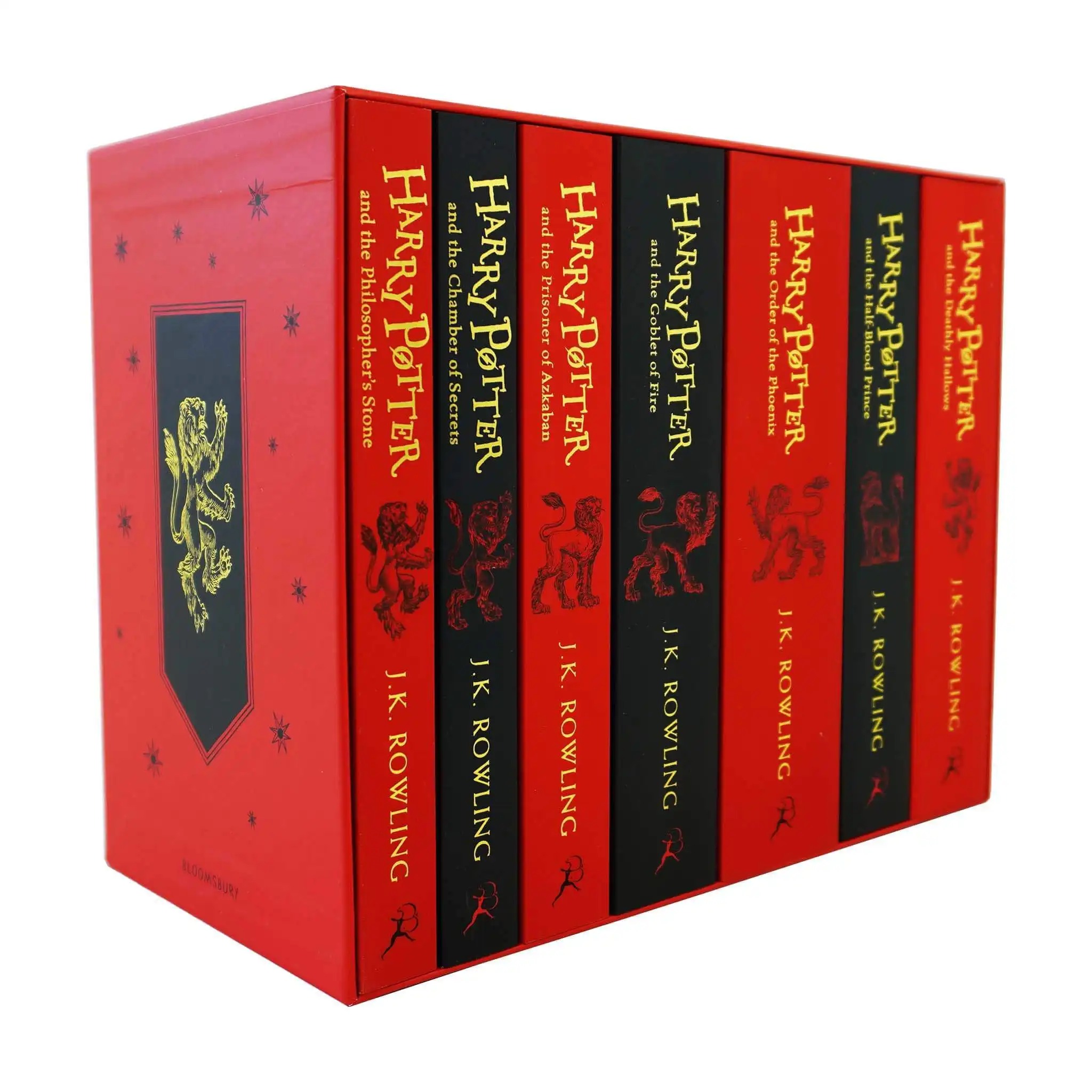 Harry Potter: Hogwarts House Editions - Gryffindor 7 Books Box Set by J.K. Rowling - Ages 9+ - Paperback