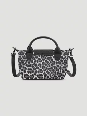Animal Print Mini Cross Body:Black:One Size