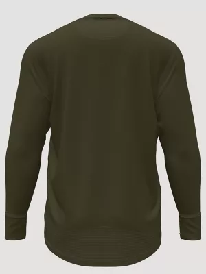 Men's Base Layer Performance Top in Dark Army Green