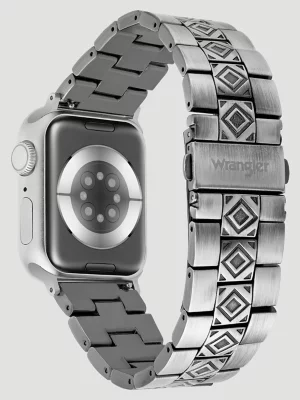 Antique Metal Universal Watchband:Silver:One Size: