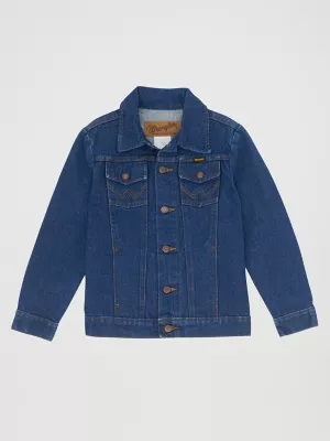 Boy’s Wrangler® Cowboy Cut® Unlined Denim Jacket in Prewashed