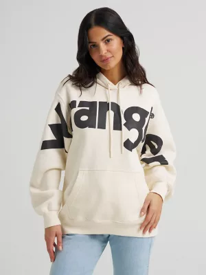 Women's Wrangler Bold Logo Hoodie in White