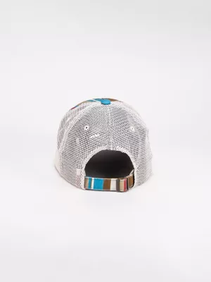 Washed Stripe Trucker Hat:Cappuccino:One Size