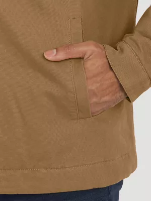 Men's Canvas Work Jacket in Brown